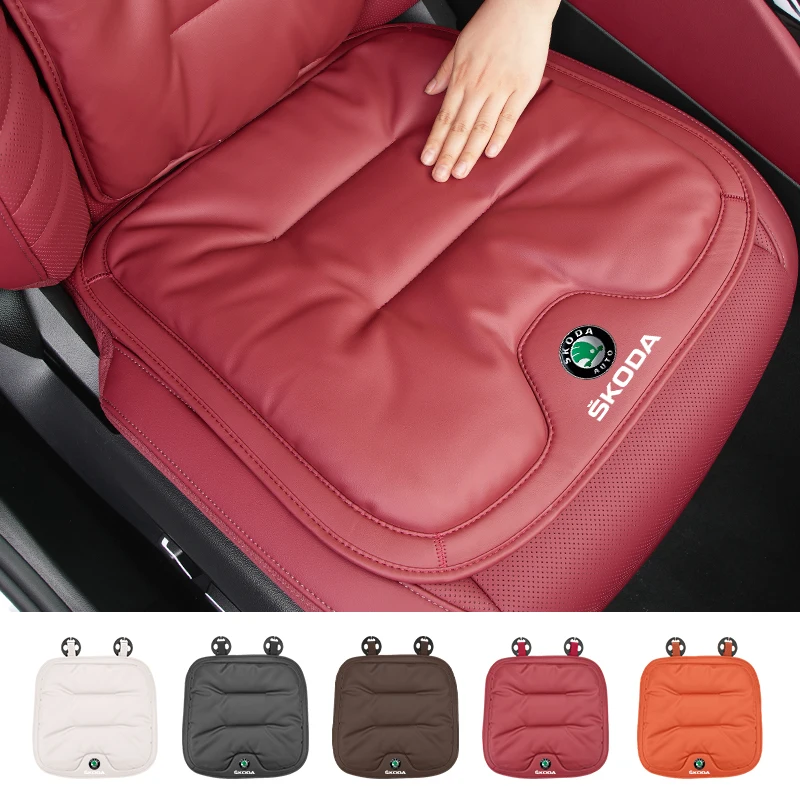 Luxurious Velvet Leather Car Seat Cushion and Backrest Cover Accessories