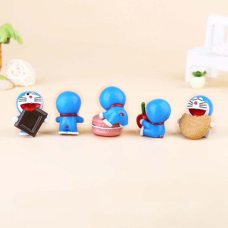 

Figures 6 PVC Styles Mini Kawaii Action Anime Doraemon Toys For Kids Xmas Gifts Doraemon Model Garden Landscape Dolls Toy