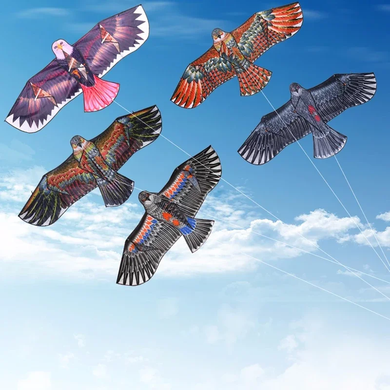 1.1m Flat Eagle Kite Big Fly Bird Kite For Children Flying Bird Kites Outdoor Toys Garden Toys 6