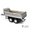 LESU 1/14 RC Hydraulic Full Trailer 2 Axles Kits Lifting Legs Metal with LED Lights for Remote Control DIY Tractor Truck TH23105 3