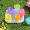 Mini 5*5cm Ice Cube Pinch Toy Stress Relief Tofu Shape Transparent Ice Block Mochi Sensory Toy Children 5