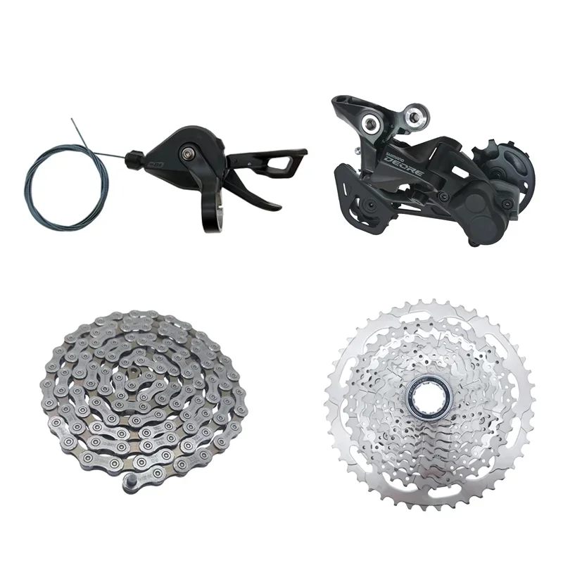 

DEORE M4100 M5120 1x10 Speed Groupset MTB Mountain Bike SL-M4100 Shift Lever RD-M5120 Rear Derailleur Cassette Chain 10V