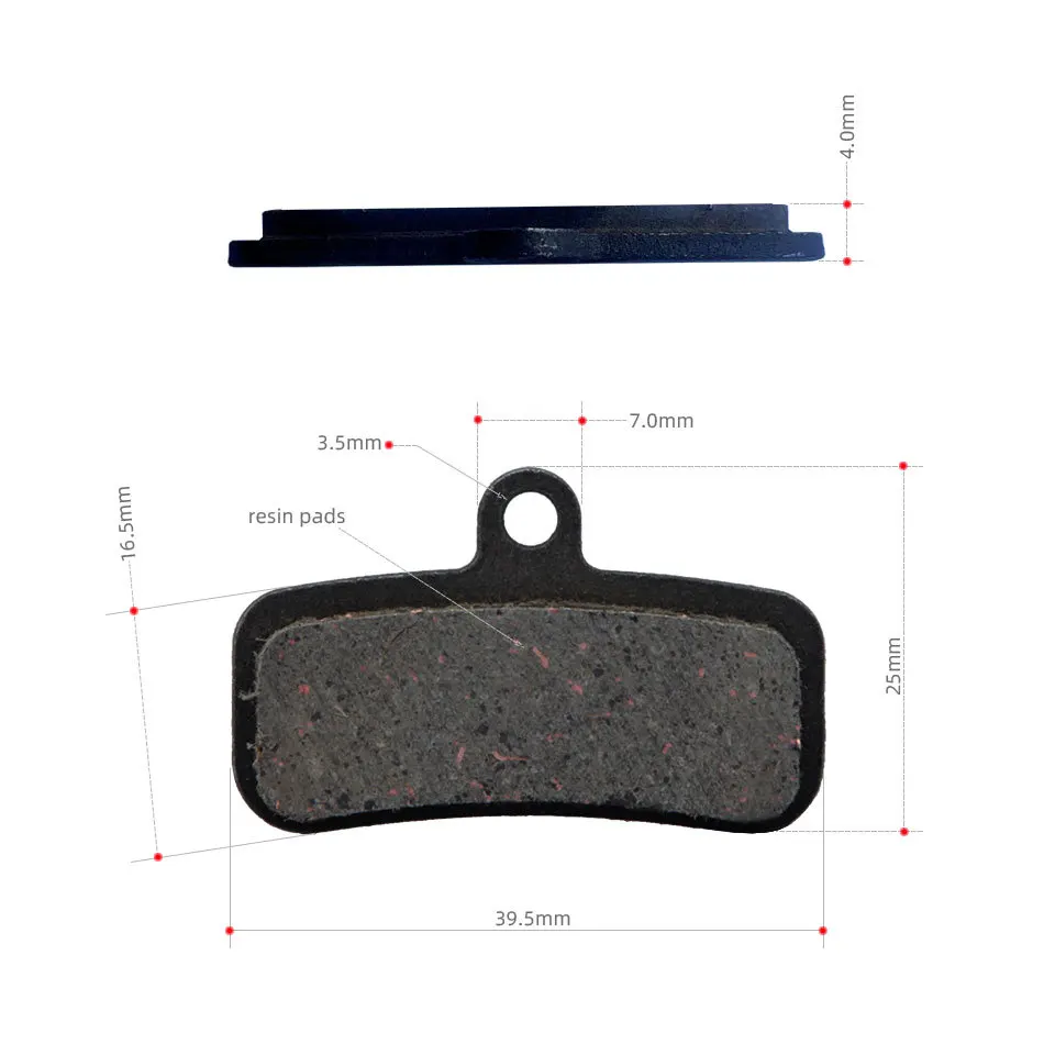 4 Coppie Pastiglie Freno A Disco Per Bici, MTB E Scooter Elettrici, Materiale Resina Semimetallica, Silenziose E Resistenti