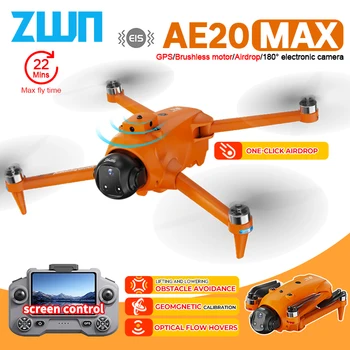 Drone professionale AE20 MAX GPS con fotocamera 4K Schermo WIFI 5G Evitamento remoto degli ostacoli Flusso ottico FPV Brushless RC Quadcopter