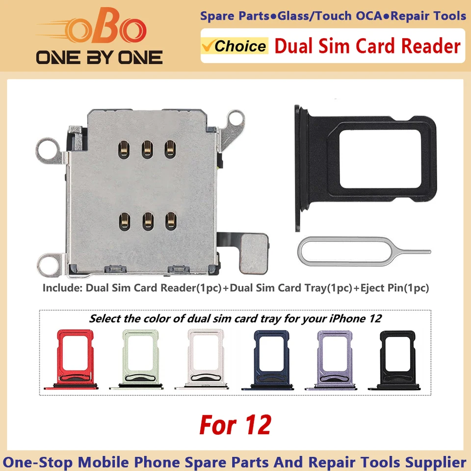 Dual SIM Card Reader Flex Cable For iPhone 12 and 12 Pro Max
