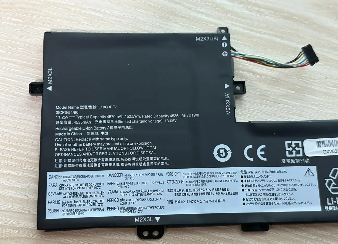 Bateria do Portátil para Lenovo Ideapad L18c3pf7 S34015 S540-15 L340-15iwl 15api 17api V155-15api L18l3pf2 L18c3pf6 - Imagem 3