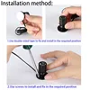 DC12V RGB LED Spotlight Room Decor Adjustable Luminous Colour Mini Ceiling Spotlight Showcase Spot 1W Black Silver White Finish 6