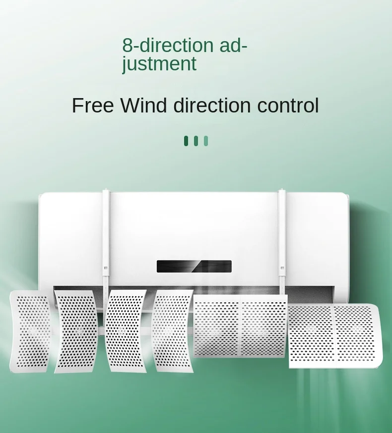 Description Picture 6 of itemAir Conditioning Windshield Anti-Direct Blowing Air-Conditioner Outlet Baffle Cover Wind Deflector Wall-Mounted Universal