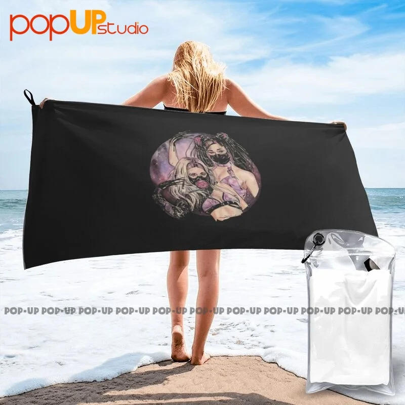 Gaga X Ariana Chromatica Rain On Me Vmas Quick Dry Towel Surf For Gym Beach Towel Sports Towel