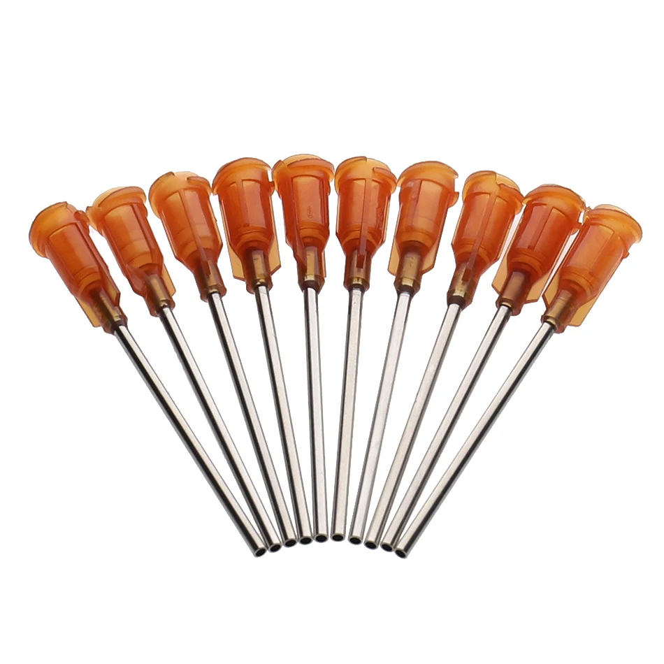 14-23G 10 Models Availlable Steel Dispensing Tapered Pinhead Glue Liquid Dispenser Needles for Dispenser Controller 50Pcs/lot