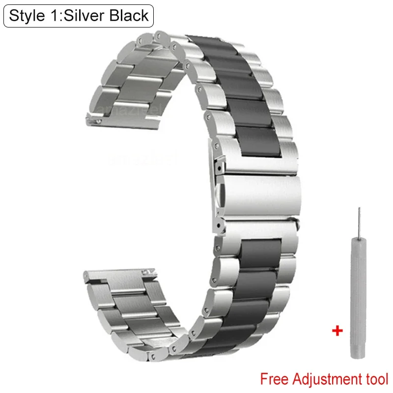 Bracelet Acier Inoxydable Doré Pour Garmin Vivomove Sport - Style Trendy - NICKSTON