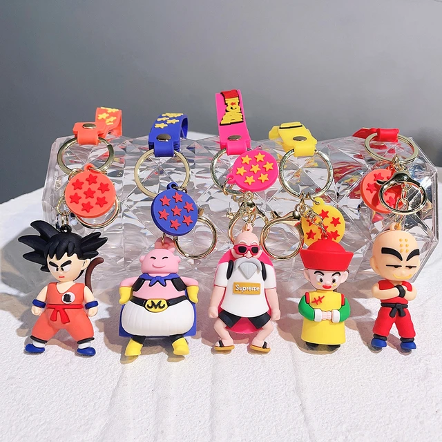 Anime dragon ball z son goku kakarotto vegeta super saiyan dos desenhos  animados chaveiro boneca chaveiro saco chaveiro carro acessórios presentes  brinquedos - AliExpress