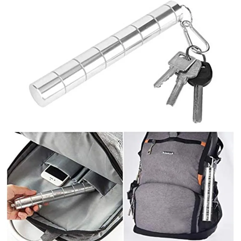 

Металлическая Недельная коробка для таблеток, разделенная в течение 7 дней, современный брелок для сумки, водонепроницаемый органайзер для лекарств с сильной герметичностью