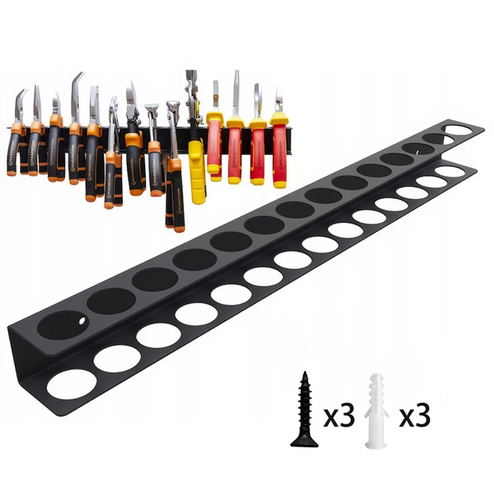 Tool Storage Rack Hardware Tool Storage Rack Simply Screwdriver Pliers Organizer Bracket Hammer Rack Wall Mount Large Capacity Manual Tools Holder