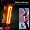 RGB Bicycle Lights Bike Tail Light 750 mAh Memory Mode Rainbow LED Warning USB Waterproof Helmet Scooter Rear Taillight 2