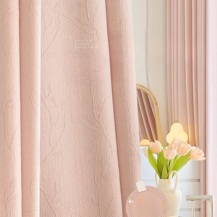 

European Style Chenille Curtains for Bedroom Living Room Luxurious Jacquard Light Luxury Light Balcony Shading Curtains