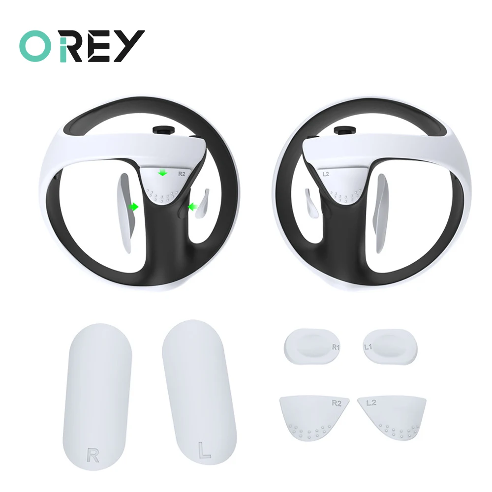 

Soft VR Controller Silicone Protective Pad for PS VR2 VR 2 Button Pads Anti-slip Cover Handle Anti-Throw Cover Protective Sleeve