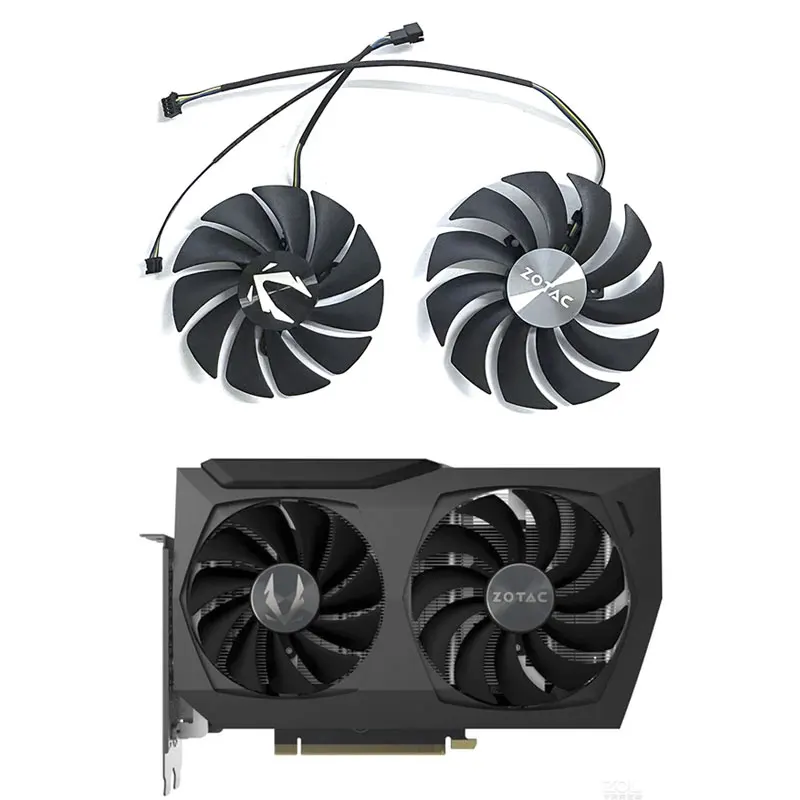 CPU冷却ファン,zotac rtx 3070 3070ti,89mm, 100mm,ga9s2u,cf10u12s