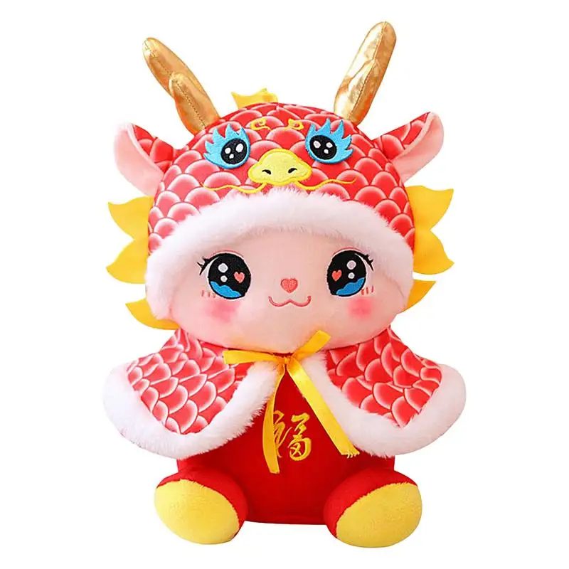 

Year Of The Dragon Plush Chinese Zodiac Dragon Plush 2024 Stuffed Animal Toy Mascot Doll Holiday Part Cute Dragon Stuffed Animal
