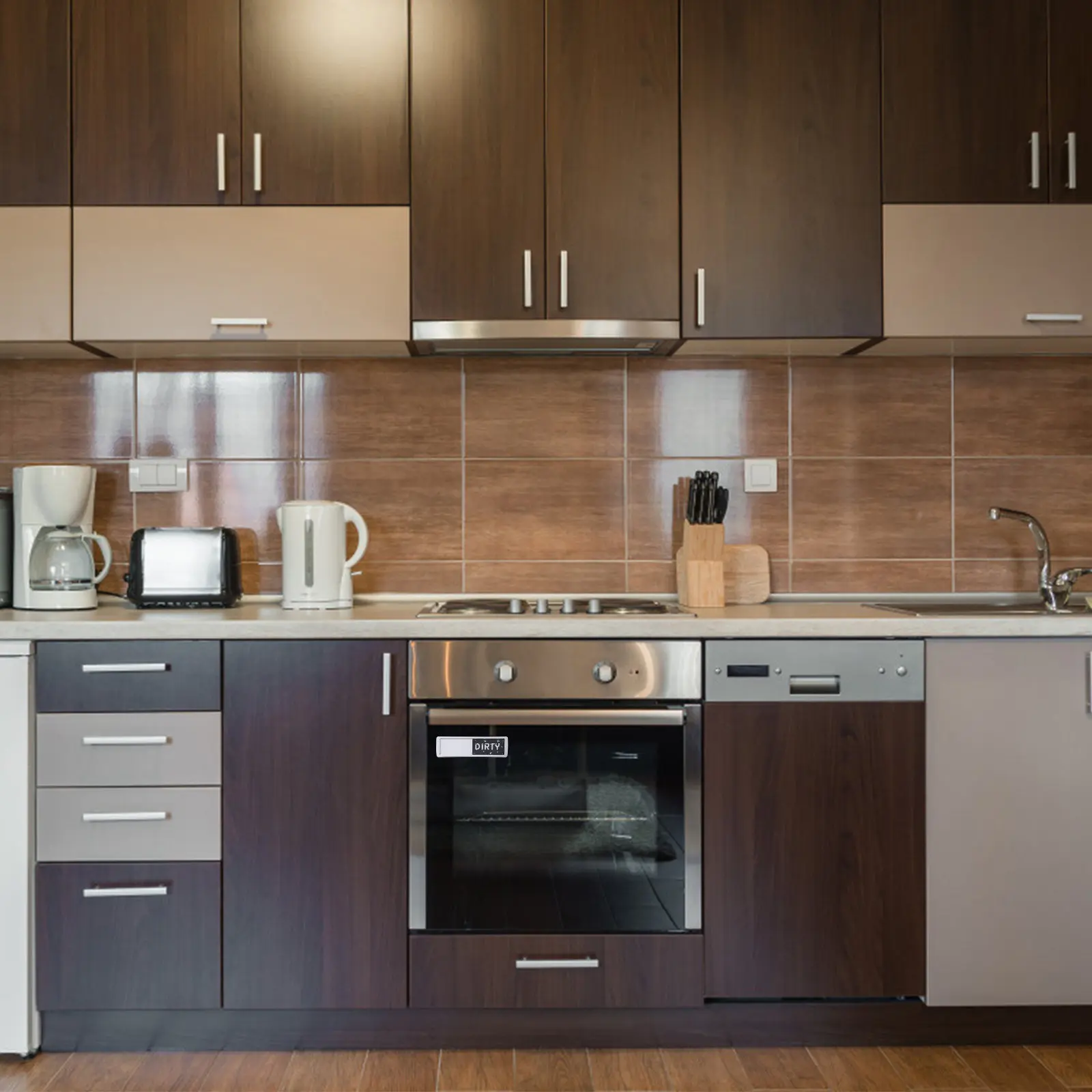 1Pcs 청소용 자석 표시기 식기세척기 세탁기 냉장고 냉장고용 심플하고 우아한 디자인 양면 기능