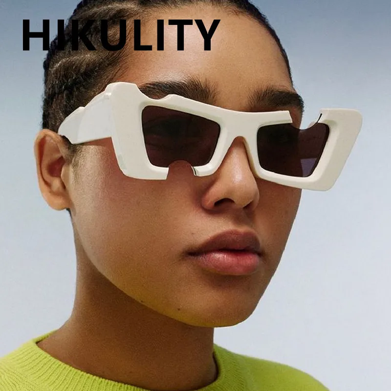 Vintage Small Square Gap Sunglasses For Women New Fashion Hip Hop Sun