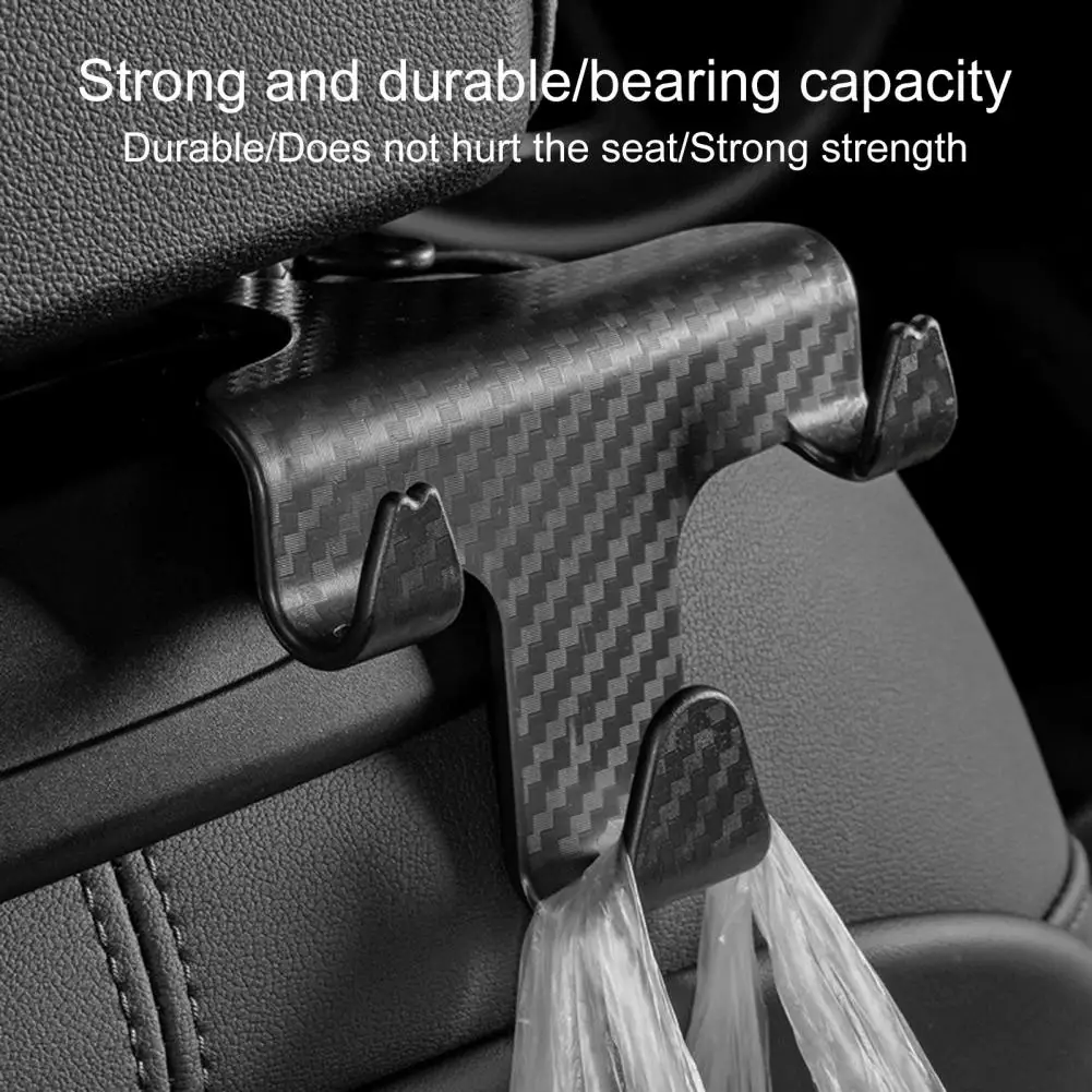 

Stylish Car Hook Stylish Carbon Fiber Car Hook Stand Hands-free Convenience with Strong Stable Storage Rear Seat Hook Car Door