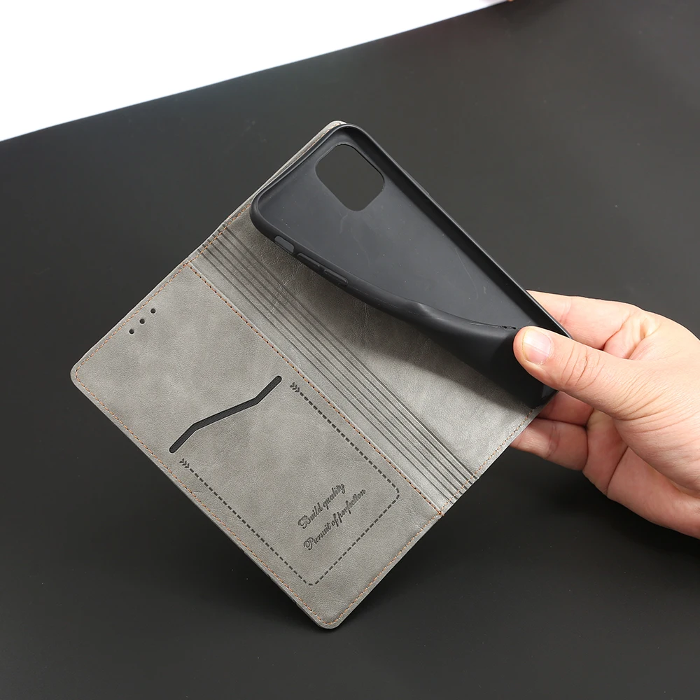 Leather Flip Case for Huawei Honor - Elegant Business Phone Cover