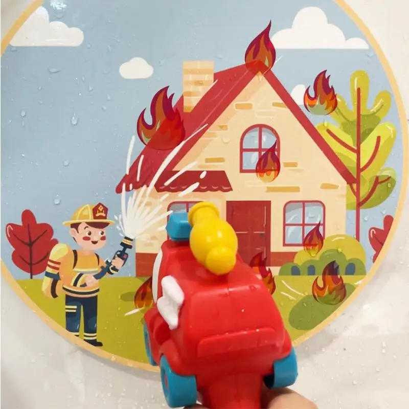 Water Soaker Toys Cartoon Firefighter Water Squirter Water Game Fighting Play With Smooth Edges For Swimming Pool Beach Park And 4
