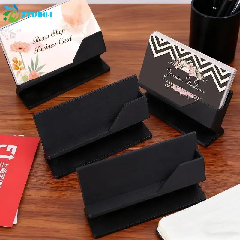 ● 1PCS 미니멀리스트 명함 홀더, 카드를 보관하고 전시하기 위한 플라스틱 데스크탑 정리함 - 모든 크기에 적합
