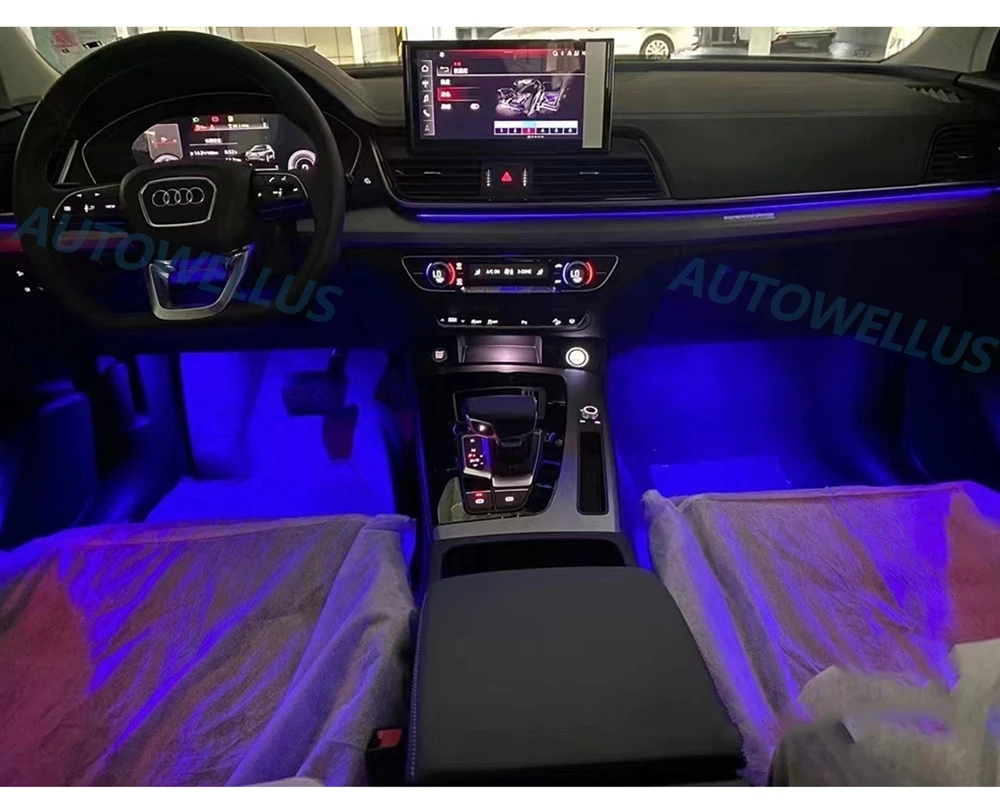 Upgrades 32 Color Rgb Interior Ambient Lighting Kit For Mmi Control Replacement For Q5 Fy 2018 2019 2020 2021 2022 - Lamps & Strips - AliExpress