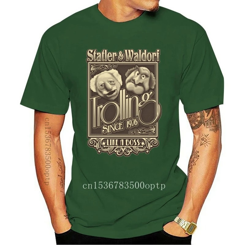 Abbigliamento Uomo Vintage Show Muppet Statler Waldorf T Shirt Uomo High-Q T-Shirt Con Stampa Grafica Girocollo S-6Xl Cotone Di Qualità Camis
