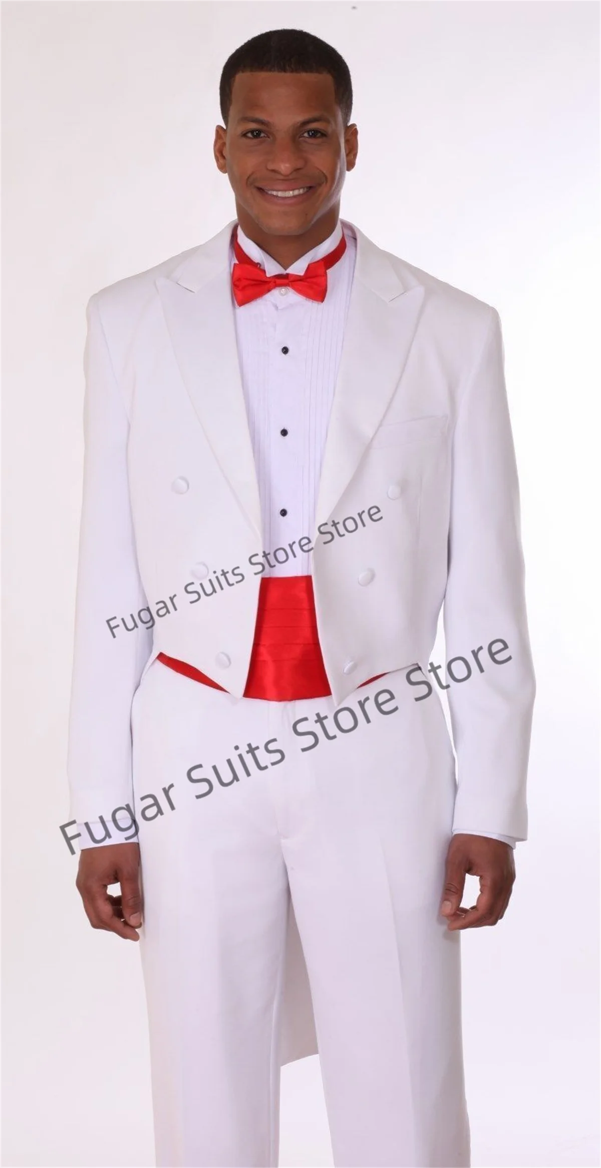Prom Suits For Men Fashion Long Slim Fit Double-breasted Wedding Groom Tuxedos 2 Pieces Sets Classic Male Blazer Ropa Hombre