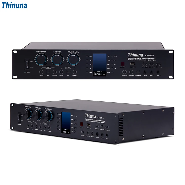 

Thinuna KA Series Professional DSP Amp 2 Channel 500W Class AB Karaoke Power Amplifier for Sound Equipment/Amplifiers/Speaker