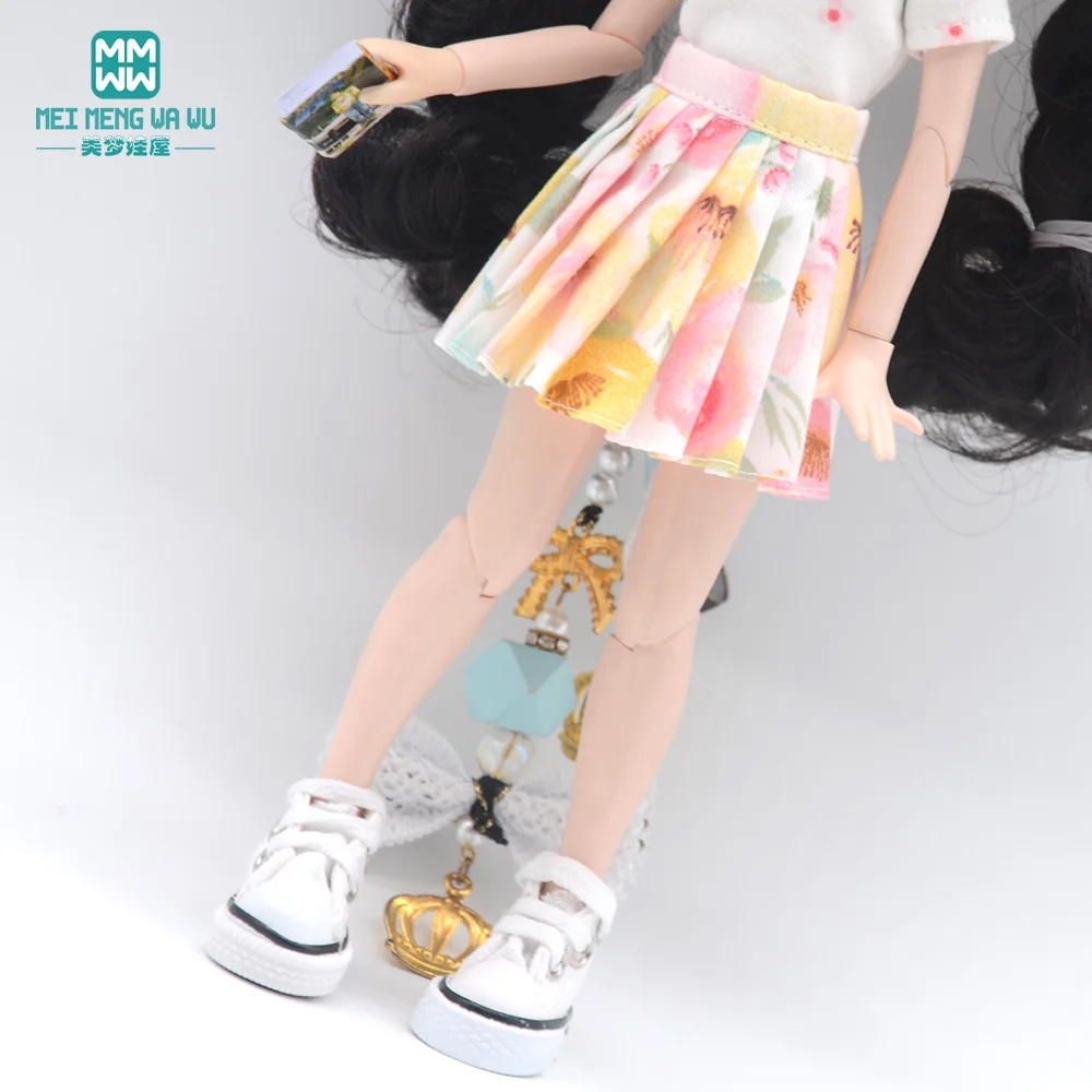 Blyth Puppenkleidung, modischer dreiteiliger lila Woll-Cardigan für Spielzeug, Azone OB23 OB24 Puppenzubehör – Detail 39