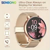 SENBONO Women Smart Watch Bluetooth Call Fitness Tracker 100+ Sport Modes Waterproof Smartwatch Women Men for Android iOS 1
