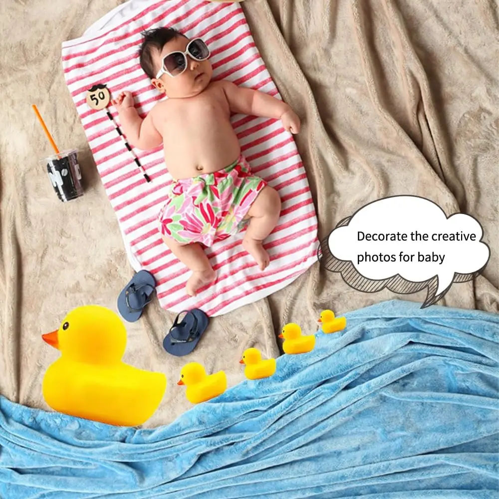 Giant Rubber Yellow Duck, Rubber Duck Family Small and Large and Giant Duck Toys for Shower Birthday Beach Summer Pool Party Fav 6
