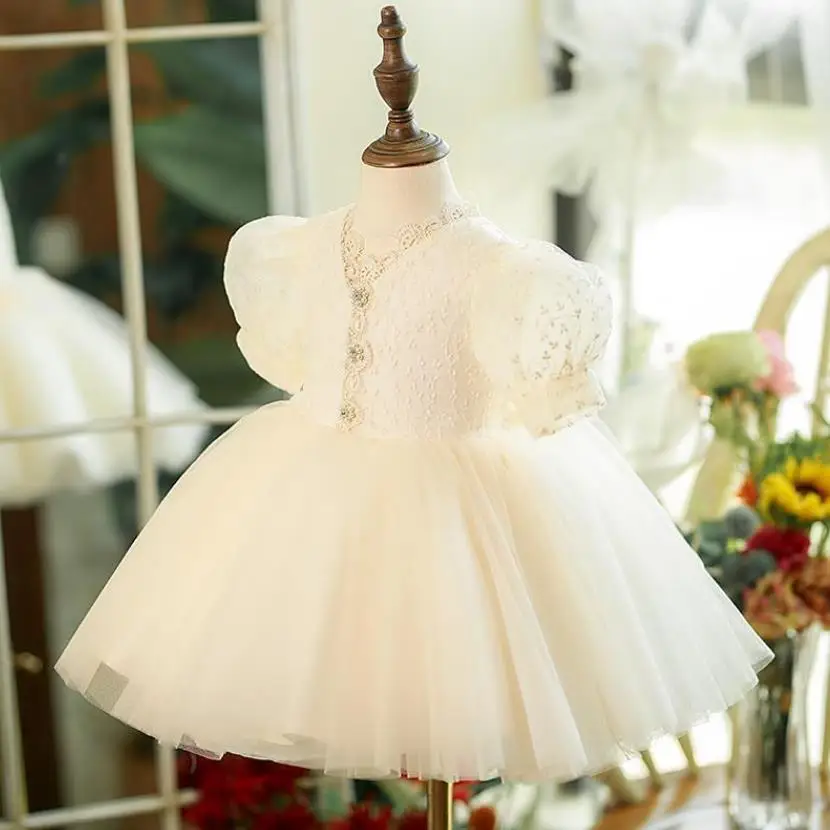 

Flower Girl Dresses Baby Infant Birthday Party Baptism Ball Gown For Weddings Children Christmas Boutique Clothing A2004