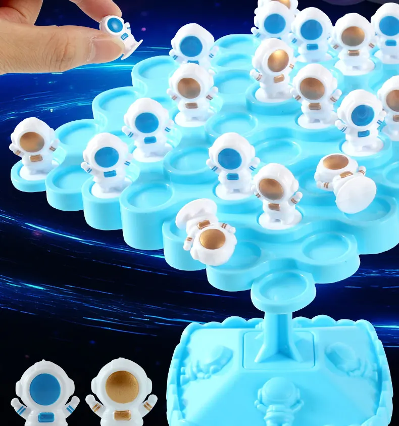 Astronaut balansboom spel voor ouder kind interactie_voghion.com