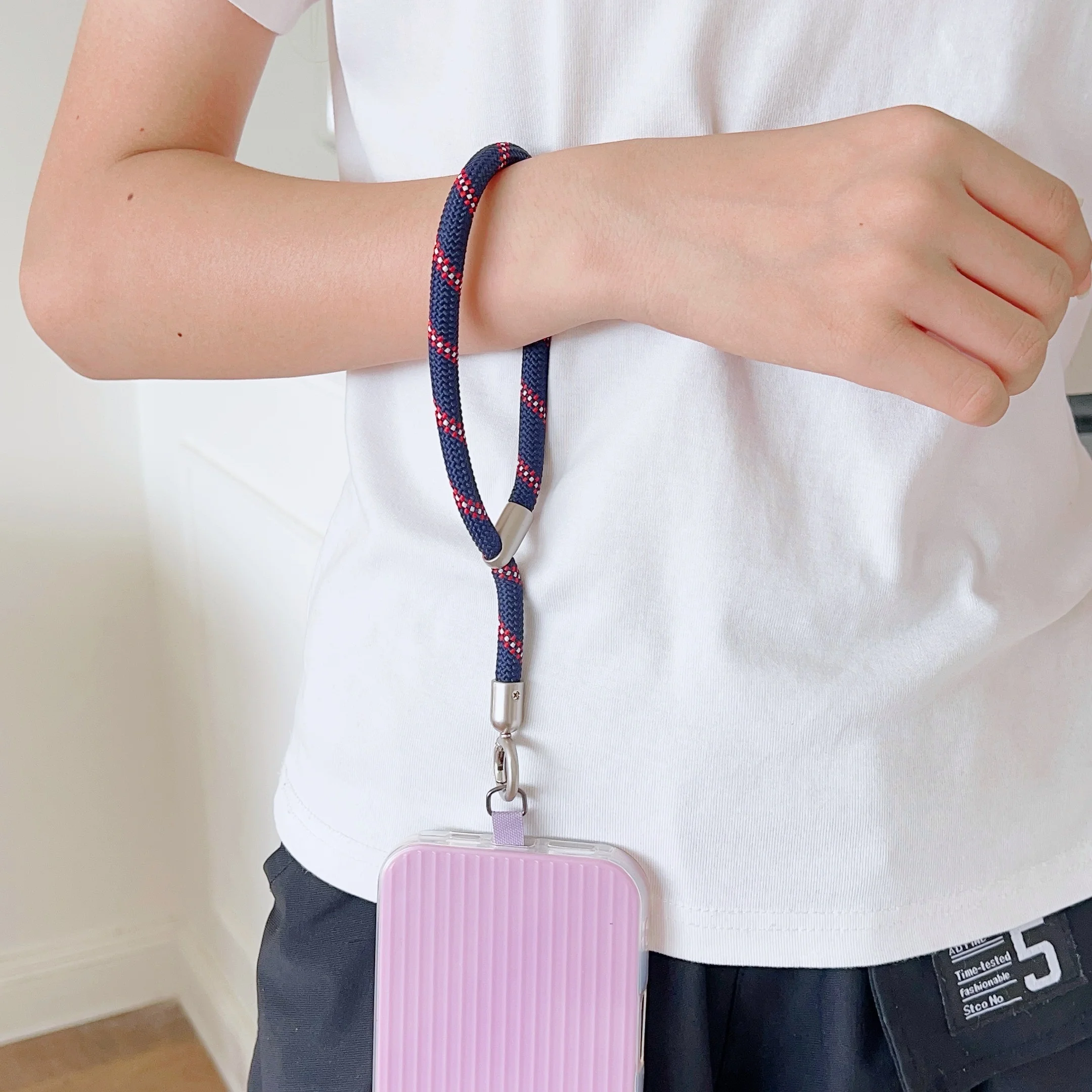 Rotating Multi-Functional Phone Lanyard with Adjustable Wrist Strap and Sturdy Hanging Plate