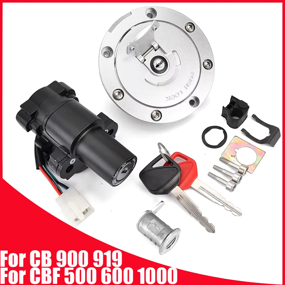 혼다 CBF500 CBF600 네이키드 CBF600S ABS CBF1000 CB900 CB919 호넷용 CBF 500 600 1000 점화 스위치 시트 잠금 장치 연료 가스 캡
