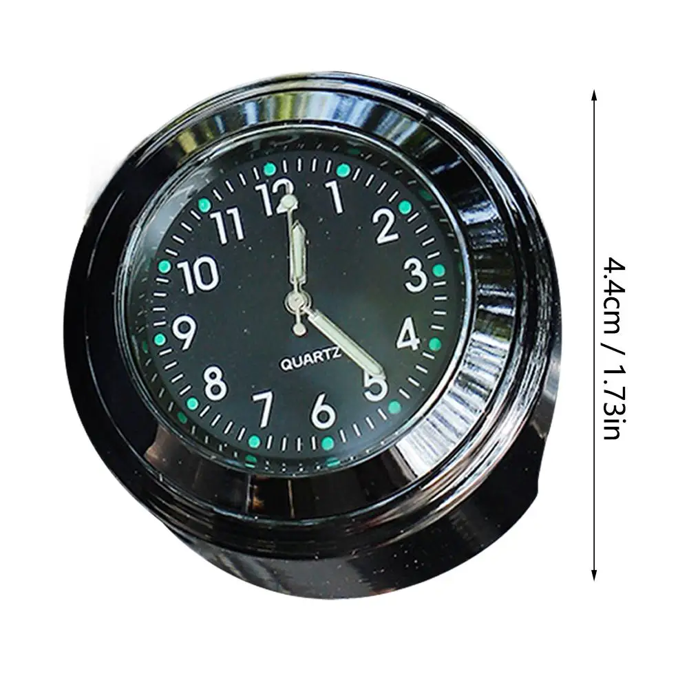 Glow-in-the-Dark Handlebar Clock with Waterproof Design