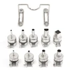 450W  Soldering Hot Air Gun EU US Electronic Heat Hot Air Gun with Soldering Bracket SMD SOIC CHIP BGA +9pcs Wind Nozzle 5