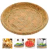 Fruit Bamboo Bread Basket Bohemian Decor Serving Food Plate Tabletop Storage Dessert Tray 4
