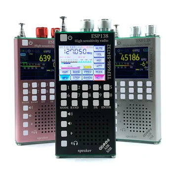 Dual Modes High Sensitivity Radio 2500mAh Multifunctional BT Radio ESP138 ESP32 SI4732 RDS Data Display Radio for Indoor Outdoor 4
