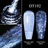 MEET ACROSS 7ml Translucency Reflective Gel Nail Polish Reflective Glitter Semi Permanent Soak Off UV Gel Nail Art Varnish 5