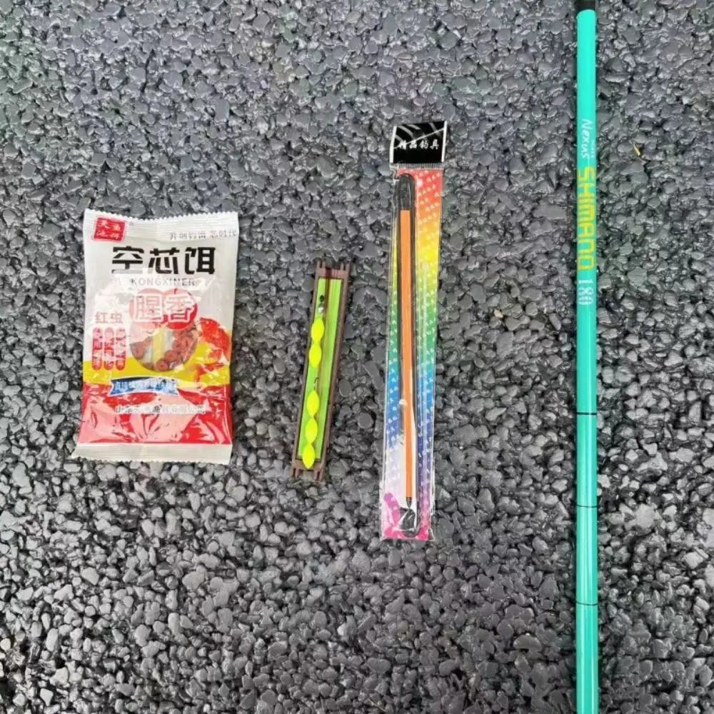 어린이 낚싯대, 미니 탄소 섬유 스트림 폴, 인체 공학적 디자인, 초단 낚싯대, 강 조명, 1 세트, 40cm