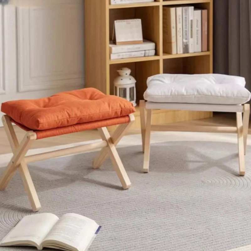 Home Living Room Sofa Simple and Multifunctional Portable Folding Footrest Stool Shoe Changing Stool Convenient Practical New