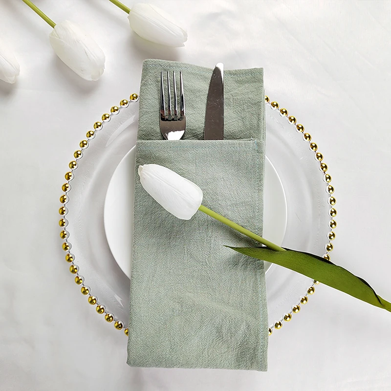 Cotton Napkins 4pcs 30x45cm Hotel Serving Kitchen Tea Table Towels for Farmhouse Wedding