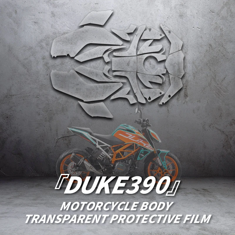 Used For KTM DUKE390 Motorcycle Full Body Transparent Protective Film Of Bike Accessories Self Healing Protection Film Kits stek quality promotional cheap price self healing 1 52 15m tpu paint protection car sticker film ppf