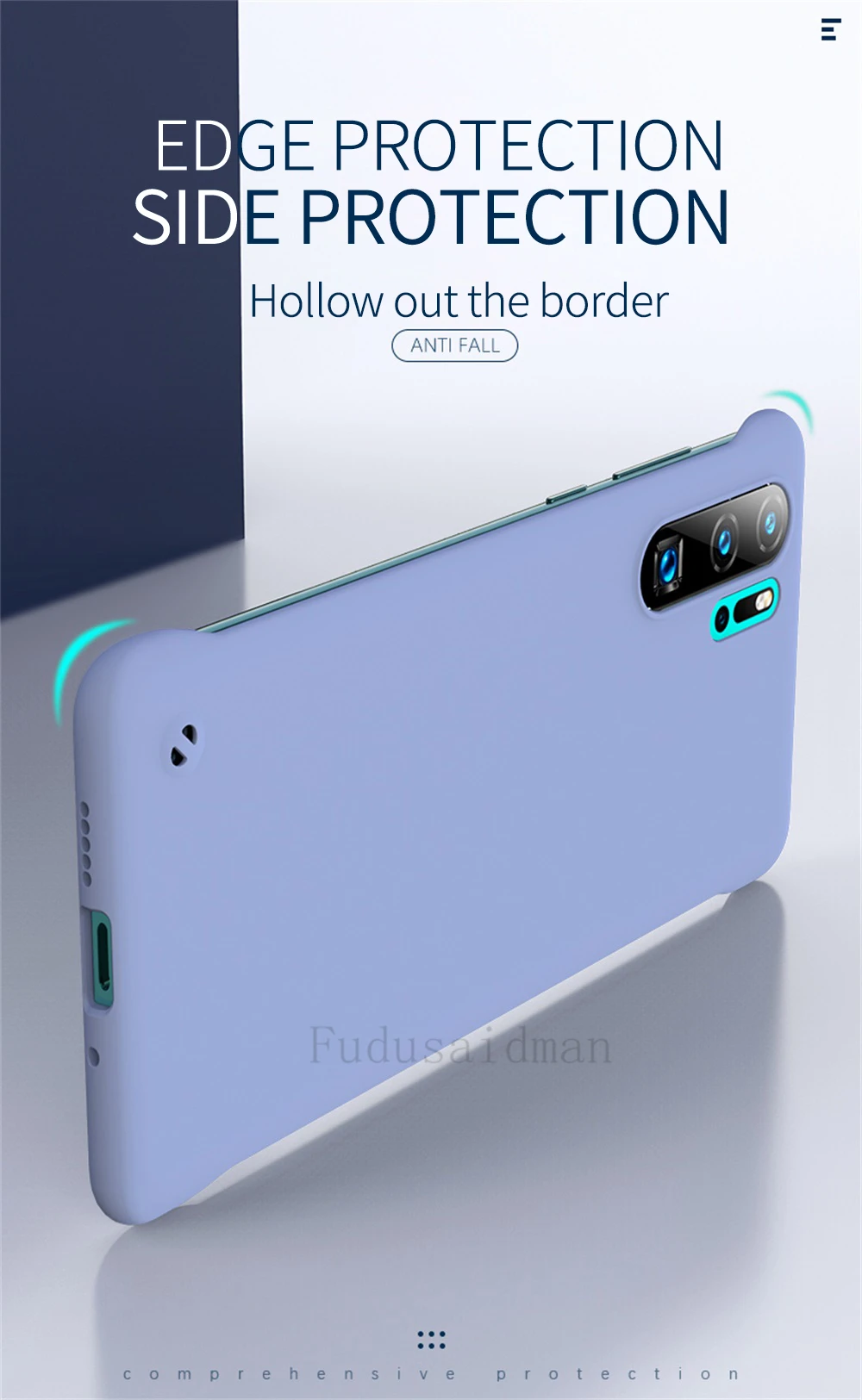 Custodia rigida per PC senza cornice ultra sottile e sottile per Huawei P50 P40 P30 P20 Lite Y9S Y8P Mate 40 30 20 Pro Custodie opache_voghion.com